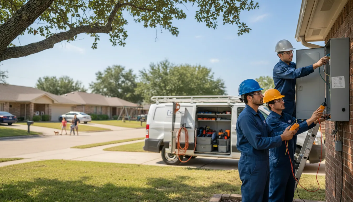 Certified electrician providing emergency electrical services in Cibolo, TX